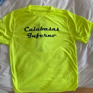 calabasas inferno neon yellow shirt